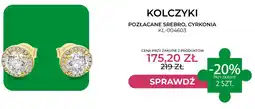 Briju Kolczyki pozłacane srebro cyrkonia Briju KL-004603 oferta