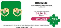 Briju Kolczyki pozłacane srebro cyrkonia Briju KL-004452 oferta