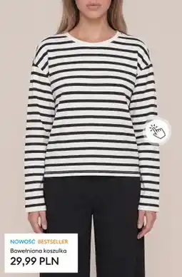 Sinsay Bawełniana koszulka oferta