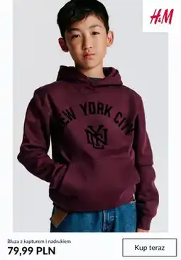 H&M Bluza z kapturem i nadrukiem H & M oferta