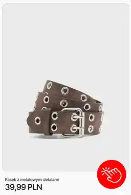 Pasek z metalowymi detalami Cropp