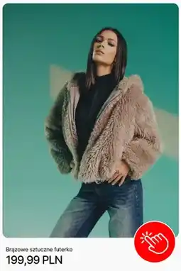Cropp Brązowe sztuczne futerko Cropp oferta