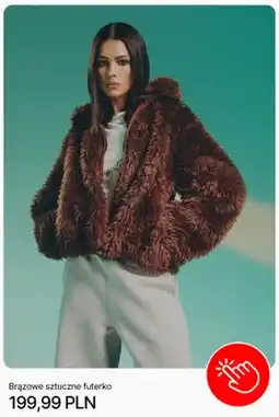 Cropp Brązowe sztuczne futerko Cropp oferta