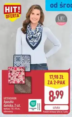 ALDI Apaszka damska UP2FASHION 2-pak 70x70 cm oferta