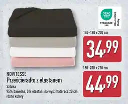 ALDI Prześcieradło z elastanem NOVITESSE 140-160x200 cm oferta