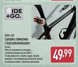 ALDI Lampka rowerowa z kierunkowskazem RIDE+GO oferta