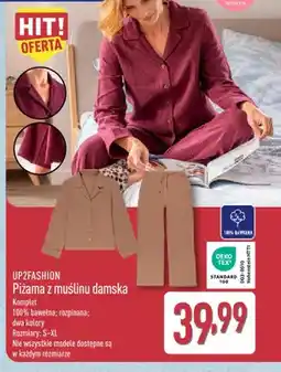 ALDI Piżama z muślinu damska UP2FASHION oferta
