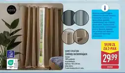 ALDI Zasłony zaciemniające Home Creation 2-pak oferta