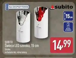 ALDI Świeca LED szeroka Subito 15 cm oferta
