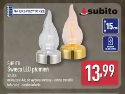 ALDI Świeca LED płomień Subito 15 cm oferta