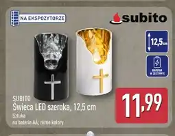 ALDI Świeca LED szeroka Subito 12,5 cm oferta