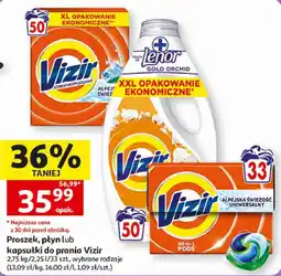 Auchan Proszek, płyn lub kapsułki do prania Vizir oferta