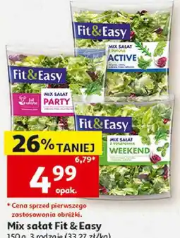 Auchan Mix sałat Fit & Easy oferta