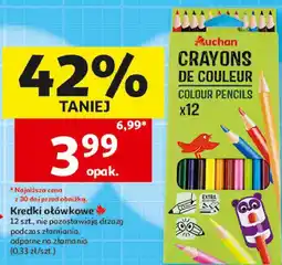 Auchan Auchan Kredki ołówkowe (Crayons de couleur) oferta
