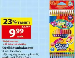 Auchan Kredki dwukolorowe Colorino oferta