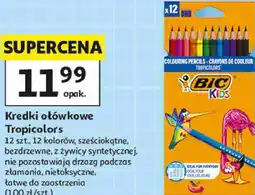 Auchan Kredki ołówkowe BIC Kids Tropicolors oferta