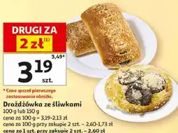 Auchan Drożdżówka ze śliwkami oferta