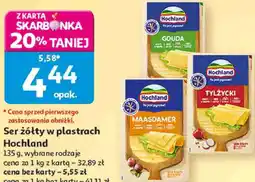 Auchan Ser żółty w plastrach Hochland oferta