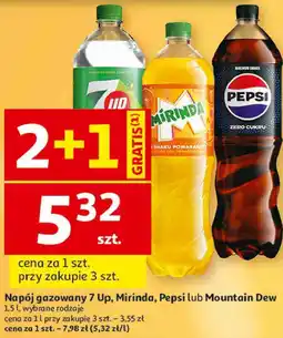 Auchan Napój gazowany 7 Up, Mirinda, Pepsi lub Mountain Dew oferta