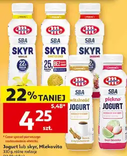 Auchan Jogurt lub skyr SBA Mlekovita oferta