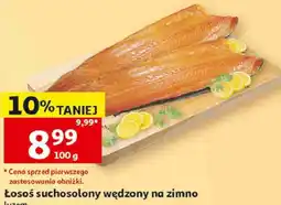Auchan Łosoś suchosolony wędzony na zimno luzem oferta