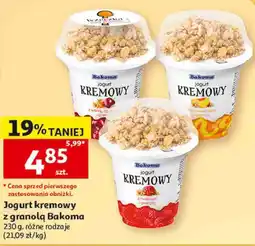 Auchan Jogurt kremowy z granulą Bakoma oferta