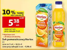 Auchan Sok pomarańczowy Hortex oferta