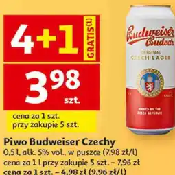 Auchan Piwo Budweiser Czechy oferta