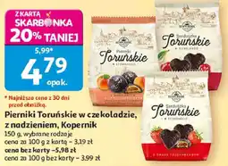 Auchan Pierniki Toruńskie w czekoladzie, z nadzieniem, Kopernik oferta