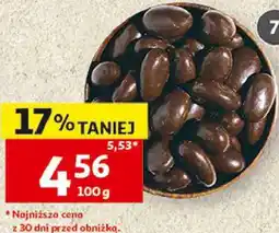 Auchan Orzechy nerkowca, agrest, pomelo lub kokos w czekoladzie oferta