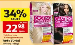 Auchan Farba L'Oréal Casting Crème Gloss oferta