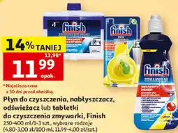 Auchan Płyn do czyszczenia, nabłyszczacz, odświeżacz lub tabletki do czyszczenia zmywarki, Finish oferta