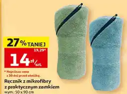 Auchan Ręcznik z mikrofibry z praktycznym zamkiem oferta
