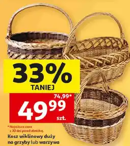 Auchan Kosz wiklinowy duży na grzyby lub warzywa oferta