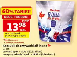 Auchan Kapsułki do zmywarki all in one Auchan oferta