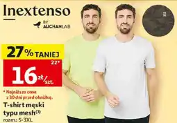 Auchan T-shirt męski typu mesh Inextenso oferta