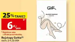 Auchan Rajstopy damskie cienkie Gatta oferta