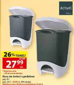 Auchan Kosz na śmieci z pedałem Actuel, poj oferta