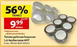 Auchan Taśma pakowa brązowa lub bezbarwna 4OY oferta