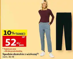 Auchan Spodnie damskie z wiskozą oferta