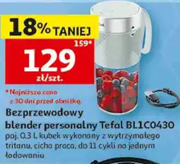 Auchan Bezprzewodowy blender personalny Tefal BL1C0430 oferta