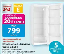 Auchan Chłodziarka 1-drzwiowa Qilive Q.6609 oferta