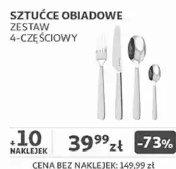 Auchan Sztućce obiadowe zestaw 4-częściowy SMEG oferta