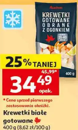 Auchan Krewetki białe gotowane Auchan oferta