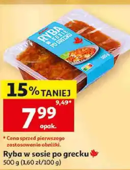 Auchan Ryba w sosie po grecku oferta