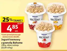 Auchan Jogurt kremowy z granolą Bakoma oferta