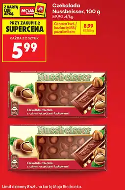 Biedronka Czekolada Nussbeisser oferta