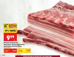 Biedronka Boczek wieprzowy bez kości i skóry pakowany próżniowo Kraina Mięs oferta