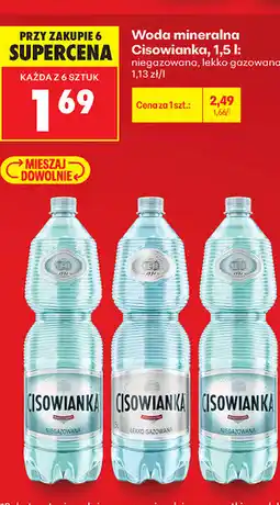 Biedronka Woda mineralna Cisowianka oferta