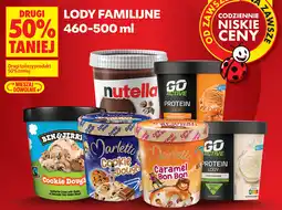 Biedronka Lody familijne Nutella, Go Active, Ben & Jerry's, Marletto oferta